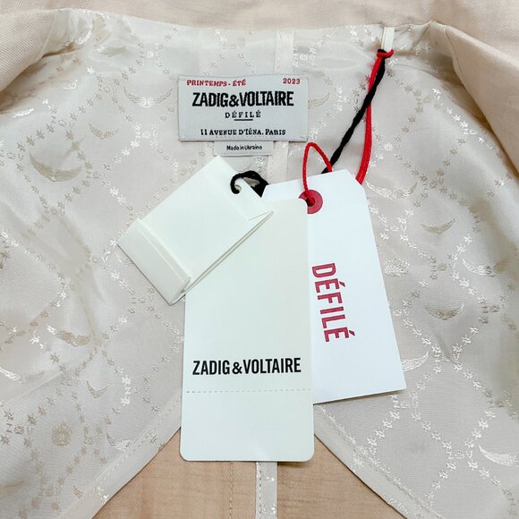 Zadig & Voltaire Beige Linen Blazer - Picture 4 of 4